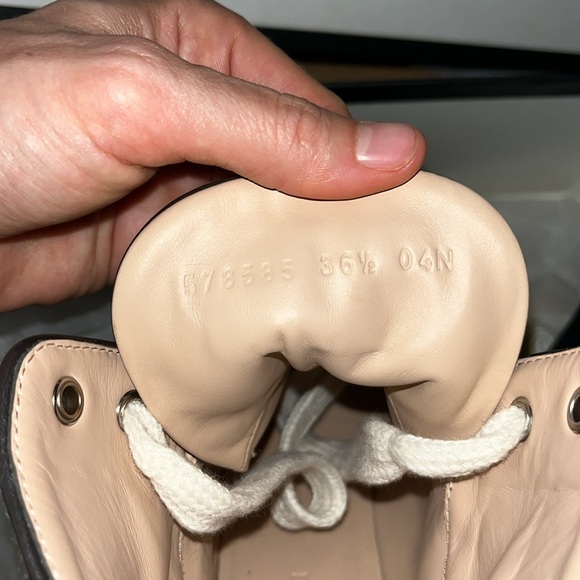 GUCCI BIG GG WOOL LACE UP COMBAT MOTO BOOTS - Picture 11 of 11